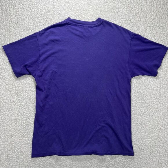 VTG 90s Single Stitch Iditarod Alaska T-Shirt Large Purple USA 90s Adventurecore - Picture 3 of 10